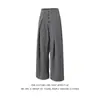 Calça Masculina Reta Listrada Vertical Vintage Tendência 2026, Modelagem Solta Estilo Americano, Calça Casual Versátil de Alta Qualidade