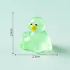 Figura de pato criativa e fofa que brilha, perfeita para uma noite relaxante. Decoração DIY, acessório de blind bag, paisagem em miniatura e pequeno ornamento de mesa