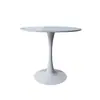 Mesa de negociação nórdica atacado tulipa branca mesa redonda pequena mesa redonda simples sala de recepção loja de chá de leite mesa de rocha