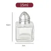 Suministros de Cocina Mini Botella de Vidrio para Condimentos Atomizador Tarro Botella para Chile en Polvo para Barbacoa Botella de Condimento Reenvasada con Tapa