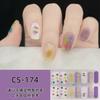 Parche adhesivo para uñas 3D resistente al agua, fresco y pequeño, de gel sin hornear, desmontable y usable, adhesivo completo para uñas para mujer