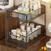Estante de Almacenamiento de Escritorio, Aparador, Estante de Almacenamiento para Tazas de Agua, Estante de Almacenamiento para Tazas de Café al Lado de la Cafetera, Taza de Cerámica, Estante de Almacenamiento para Vasos de Vidrio