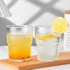 Copo de Água de Vidro Estilo Bambu Popular Mais Vendido para Mulheres, Copo de Vidro de Alto Valor Estético, Copo de Leite, Copo de Suco, Copo para Bebidas com Logo