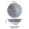 8 polegadas nórdica moderna estilo simples underglaze cor cerâmica restaurante balde macarrão tigela refeição média ramen sopa tigela