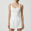 Vestido Transfronterizo con Copas, Transpirable de Secado Rápido para Deporte al Aire Libre, Fitness, Running, Anti-Exposición, Falda de Tenis para Mujer