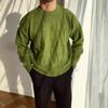 Suéter de cuello redondo para hombre, camisa holgada de punto, ropa exterior de lana de moda, otoño e invierno 2023