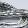 Manguera de Ducha de Acero Inoxidable de 1.5m Electroplateada Encriptada Cabezal de Ducha Tubo Corrugado Engrosado