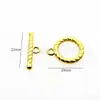 En Stock Color Dorado Fundición Sin Costuras Acero Inoxidable Cierre de Pinza para Ot Cierre de Anillo para Collar Pulsera Joyería Cierre Irregular Roscado
