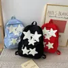 Mochila Leve de Grande Capacidade Estilo Coreano Alta Aparência Mochila de Viagem ao Ar Livre Estudante Aluno do Ensino Fundamental Bolsa Escolar Personalização