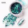 Internet famosa nova ultra-fina Magic Optical Cloud folha em pó mágica Aurora gelo cristal unha pó fada glitter acessórios para unhas