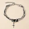 Collares a juego para hombre de Street Dance, Trendy Estilo Ins Otoño e Invierno Irregular Sudadera para hombre Accesorios de suéter