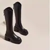 Estilo Guochao Estética Oriental Retrô Charme Artístico Botas Femininas 2024 Sapatos Femininos Mais Vendidos Temperamento Moderno Moda Versátil