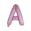 Transfronterizo 16 pulgadas Rosa Pastel Perlado Letra A-Z Número 0-9 Combinación de Cumpleaños Letra Inglesa Globos de Papel de Aluminio