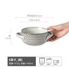 Tazón de Cerámica Vintage con Doble Asa Tazón para Fideos Tazón para Yogur Tazón con Doble Asa Plato Redondo Tazón para Sopa Tazón Estilo Japonés Vajilla Venta al Mayoreo Esmaltado al Horno