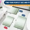 Juego de alfombrillas de baño de cachemir sintético a rayas degradadas, que incluye una alfombrilla de baño, una alfombrilla para el suelo del baño y una alfombrilla de entrada, todas ellas absorbentes, antideslizantes, resistentes a las manchas y fáciles de limpiar