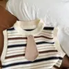 Chaleco de Punto para Niños Otoño 2025 Nuevo Elegante Chaleco Infantil Chaleco de Bebé Ropa de Abrigo para Primavera y Otoño Chaqueta sin Mangas
