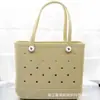 Bolsa de Playa EVA Transfronteriza Nueva de Verano Portátil al Aire Libre Bolso de Mano con Agujeros Duradero Casual Gran Capacidad Prueba