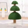 Rascador para Gatos Navideño Nido para Gatos Árbol para Gatos Integrado Rascador para Gatos con Forro Polar de Invierno Pequeño Sin Cubierta Columna Rascadora de Sisal Resistente al Desgaste para Gatos