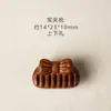 Llave Ruyi de Madera de Durazno Vieja Peine Colgante de Llavero Mariposa Tallado en Madera Tridimensional Accesorio Artesanal Adorno Hecho a Mano para DIY