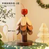 Muñeco de Nieve Árbol de Navidad Esterilla Aislante Mesa de Comedor Adornos de Gama Alta Creativo Madera Maciza Esterilla Antiescaldado Plegable Posavasos Esterilla para Tazón