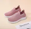 Zapatos para Mujer 2026 Primavera y Otoño Nuevo Estilo Tejido Fly Knit Transpirables Zapatos para Mujer sin Cordones Cómodos Zapatos de Tela para Persona Perezosa Zapatos Individuales Casuales para Mujer