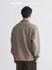 Também, a camisa polo clássica com gola alta, de manga comprida, malha de outono masculina, corte solto, adequada para o trabalho e uso casual