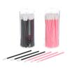 50 pinceles desechables de varilla hueca para labios, pinceles portátiles para lápiz labial, pinceles flocados para labios, herramientas de maquillaje de belleza, pinceles de maquillaje