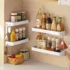 Estante para sazonar muebles, estante de almacenamiento de especias para pared sin taladro, estante de almacenamiento para pared