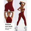 Macacão All-In-One de Secagem Rápida Europeu e Americano Roupa de Yoga Justa Alça no Pescoço para Aerial Costas Bonitas Sexy Esporte Fitness Feminino Alta Elasticidade