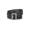 Diseño de Tejido Trenzado Bohemio Sentido de Diseño Nicho Cinturón de Borde Ancho para Mujer Accesorio Decorativo Retro de Gama Alta para Faldas Cinturón de Cuero