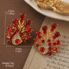 Pendientes Vintage Antiguos de Época Serie de Pintura al Óleo Van Gogh Flor de Aceite Goteante Borla de Perla Pendientes Joker Venta al por Mayor