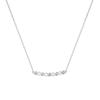Collar de Miel de Diamante de Panal de Abeja de Precisión de Venta Caliente Transfronteriza para Mujeres, Lujo Ligero, Moderno y Versátil, Temperamento, Cadena de Clavícula Sonrisa de Gama Alta