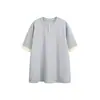 Preço Especial Liquidação Sem Devoluções ou Trocas Marca Nicho Tendência Blusa de Manga Curta Color Block Unissex Gola Redonda Tendência Camiseta 100% Algodão T270