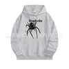 Sudadera con capucha deportiva casual de color liso impresa, delgada y holgada, para primavera y otoño, versátil para parejas, sudadera con capucha de forro polar grande en stock