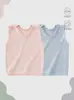 Chaleco de Medio Espalda para Bebé Verano Algodón Modal Delgado Chaleco para Recién Nacidos Protección de Vientre para Bebés Pequeños Unisex Ajustado