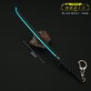 Cyberpunk 2077 - Katana de energía térmica periférica, modelo de arma de aleación, juguete, llavero colgante de 22 cm