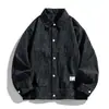 Chaqueta tie-dye de estampado integral para hombre con cuello de solapa, nuevo estilo de otoño, abrigo casual holgado de pana