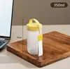 Copo de leite para o café da manhã, com marcações de medida, adequado para adultos, leite de soja, portátil, de grau alimentício, seguro para micro-ondas e pode ser usado como garrafa de água para crianças levarem consigo