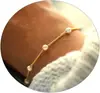 Pulseira de Pérolas Pequenas Transfronteiriça Nova Europeia e Americana 2024 Corrente de Ouro 14K Pulseira Joia Simples Fofa para Presente para Mulheres