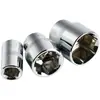 Llave de carraca Zhongfei de 3/8" con vaso corto, cabeza hexagonal interna y externa, 9.5 mm, herramienta para reparación de automóviles, 6-22 mm