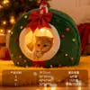 Casa de Cachorro de Ano Novo Festiva Nova Casa de Cachorro Pequeno para Dormir Tenda Mongol Ninho Berço para Gato Ninho de Gato de Inverno Ninho para Pet