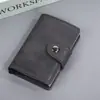 Portatarjetas Popular Transfronterizo de Amazon Antirrobo RFID Multifuncional Gran Capacidad Caja Metálica para Tarjetas Cartera con Expulsión Automática de Tarjetas