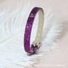 Pulseira de pulso rosa choque de couro sintético 8mm pulseira de couro PU pulseira de mão com letra DIY cinto acessórios de joalheria gotejamento de óleo atacado de fábrica