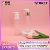 Botella de Plástico PET Transparente para Loción con Cabeza de Bomba de Presión Botella para Tónico Esencia Limpiador Facial Cuidado de la Piel Tamaño de Viaje