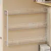 Prateleira de parede, sem necessidade de furar, para organizar livros e outros itens em dormitórios estudantis, armazenamento de cabeceira e para guardar itens essenciais do dia a dia na parede do dormitório.