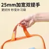 Bolsa de assunto em L, bolsa transparente de grande capacidade com zíper para documentos, bolsa de armazenamento de provas de PVC com abertura grande para estudantes