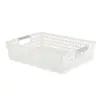 Cesta de almacenamiento para archivos A4, cesta organizadora de oficina, estante caja de almacenamiento de plástico para escritorio para archivos y revistas A4