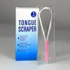 Suministro directo de fábrica raspador de lengua con mango cepillo de lengua de plástico limpieza bucal limpiador de lengua bucal raspador de lengua