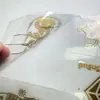 Adesivo de Transferência Adesiva com Logo em Placa Metálica Dourada Personalizada Etiqueta de Embalagem Eficaz