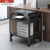 Armário de armazenamento para impressora pequeno apartamento prateleira de mesa de escritório estante de armazenamento móvel de piso suporte para gabinete de computador